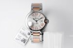 AF Factory Ballon Bleu de Cartier 42*13MM Stainless Steel Two-tone Rose Gold Bracelet Cartier replica watches online USA 